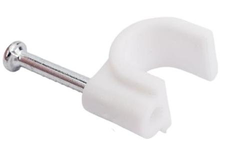 Скоба крепежная Navigator (круг) d9мм с гвозд. NCR-10-50 (уп.50 шт.) 