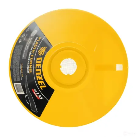 Воронка пластиковая 135мм с металлическим ситом, гибкий наконечник// Denzel