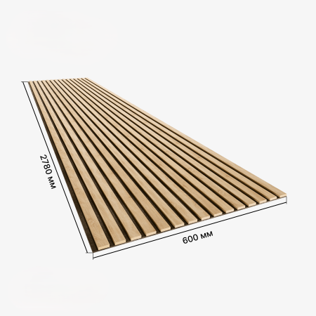Панель стеновая акустическая Comfort STELLA Standart 2780x600x9 Дуб Сонома (упак.1шт)