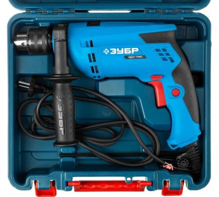Дрель электрическая ЗУБР ЗДУ-780ЭРКМ2 780Вт кейс