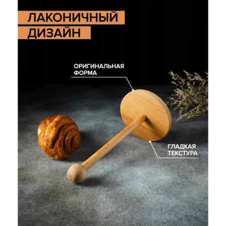 Держатель для бумажных полотенец бук, 13x25 см МИКС 6758203