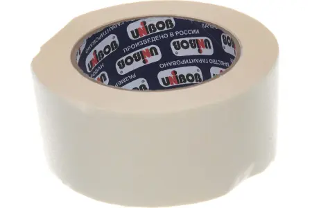 Лента клейкая малярная 50мм*50м, белая UNIBOB