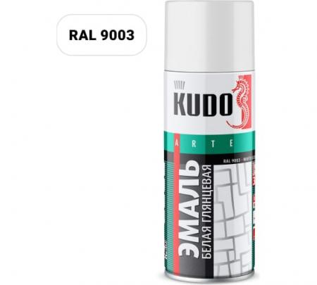 Эмаль бепая глянцевая универсальная 520мл KUDO 