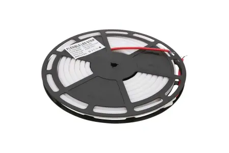 Лента светодиодная термостойкая 12W/m 24V SMD-2835 180 Led IP68 красный (бухта 5м)