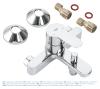 Смеситель для ванной GROHE 23334000 BAU EDGE хром @