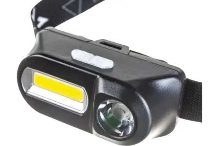 Фонарь налобный Космос H3WDLith (лит.акк.3,7V1.2Ah) 1св/д 3W 180lm+180lm з/у micro USB (1412812)