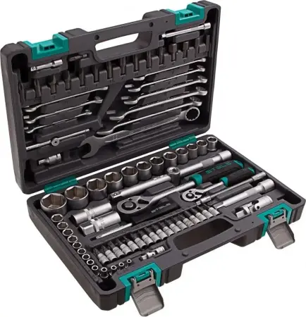 Набор инструментов STELS 82 предмета, 1/2", 1/4", CrV 