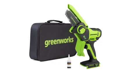 Пила цепная мини аккумуляторная Greenworks 10см 24В G24MCS10 (без АКБ И ЗУ)