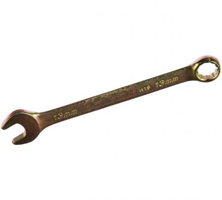Ключ комбинированный СИБРТЕХ 13мм желтый цинк 14979