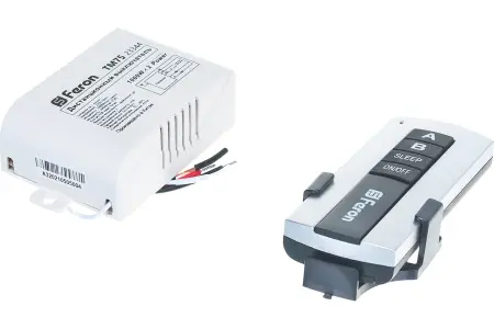 Выключатель дистанционный 230V 1000W 2-хканальный 30м с пультом управления, TM75	