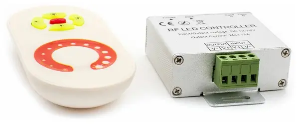 Диммер радио сенсорный 10А max:120W 12/24V:240W Белый