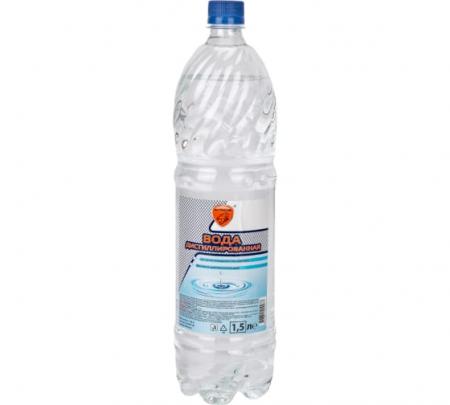 Вода дистиллированная Элтранс, 1,5 л, бутыль EL-9901.03 771861