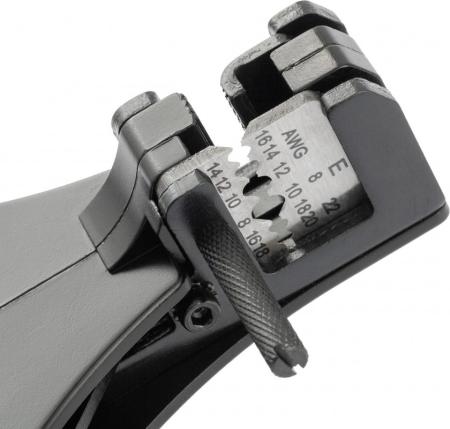 Щипцы для зачистки электропроводов, 0,5-8 кв. мм (8-22 AWG) лезвие SK5// GROSS