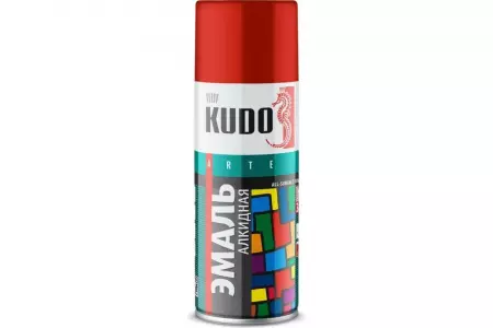 Эмаль красная универсальная 520мл KUDO  