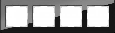 Рамка на 4 поста /WL01-Frame-04 (черный)