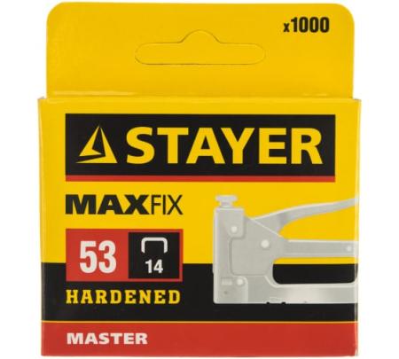 Cкобы STAYER "STANDARD" тип 53, красные 14мм (3159-14_z02)