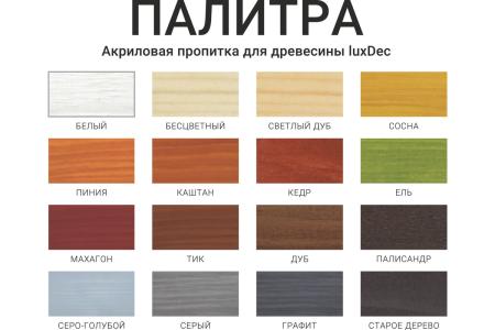 Пропитка декоративная защитная LUXDEC 1 литр (Кедр)