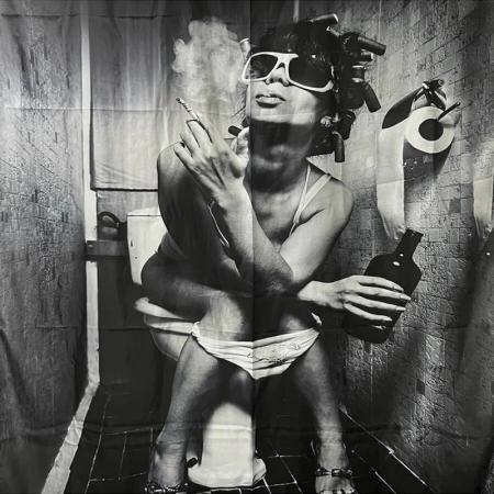 Штора д/ванной BRIMIX фотопечать Дама с сигаретой 180*200см 