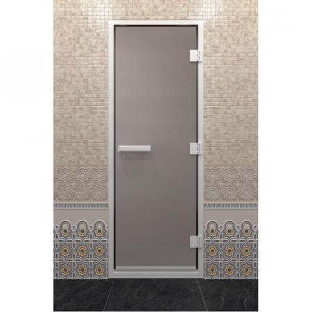Дверь для бани doorwood "хамам" сатин(белое матовое) 200*80*8