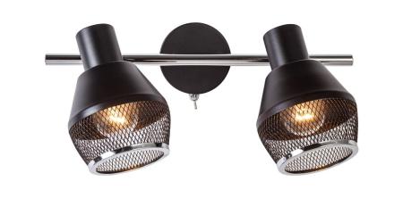 Светильник настенный Escada 1116/2A E14*40W Black/Chrome