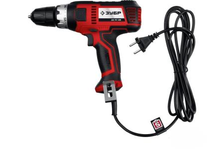Дрель-шуруповерт сетевая ЗУБР 400Вт в кейсе