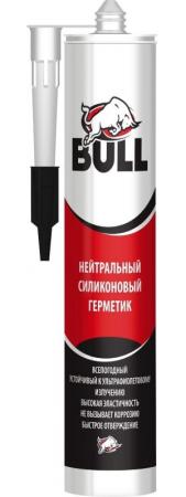 Герметик BULL нейтральный силикон прозрачный 280мл