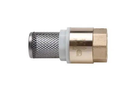 Клапан обратный с пластиковым сердечником с сеткой FF 3/4 (AQUALINK 120/20)
