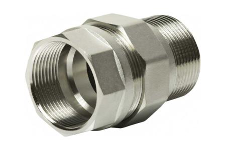 Переходник со сгоном 1 1/4" прямой VRT® никель