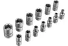 Набор инструментов, 1/2", 3/8", 1/4", пластиковый кейс 160 предм.// Сибртех
