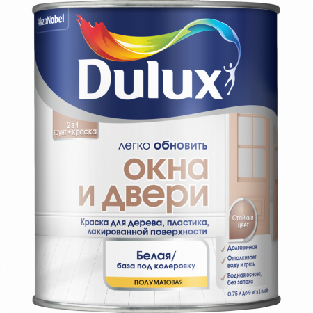 Краска Dulux Окна и двери BC 0,75л