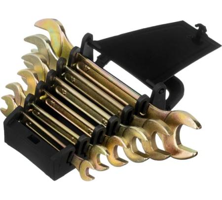 Набор ключей рожковых 6шт.(6-17мм) желтый цинк//Сибртех