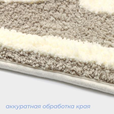 Коврик для ванной SAVANNA "Bath", 50*80 см, цвет бежевый