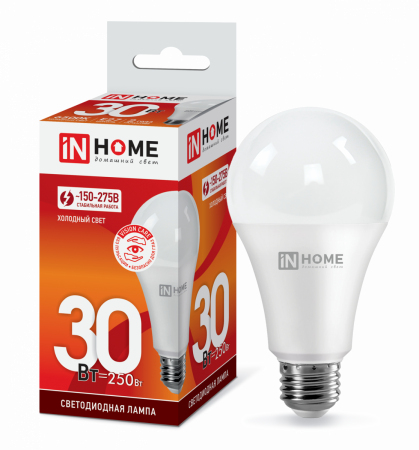 Лампа светодиодная LED-A70-VC 30Вт 230В E27 6500К 2700Лм IN HOME.