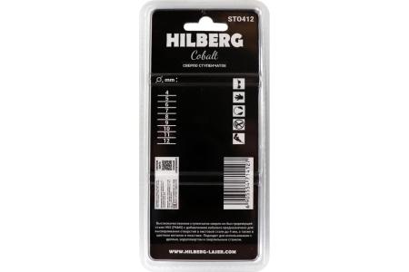 Сверло ступенчатое по металлу 4-12мм (9ступ) Hilberg (Р6М5) HSS-COBALT, ST0412