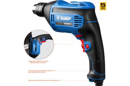 Дрель электрическая ЗУБР ЗД-П550 ЭР 