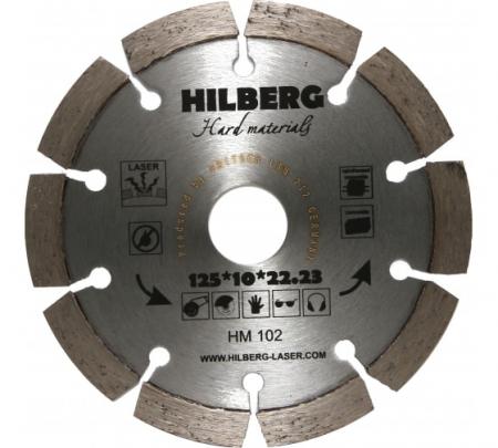 Диск Алмазный отрезной Hilberg Ø125*10*22 Лазер Hard Materials KG0387