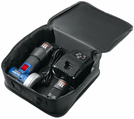 Машина углошлифовальная бесщёточная ЗУБР АВ-76-22 12В 2Ач