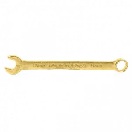 Ключ комбинированный СИБРТЕХ 11мм, желтый цинк//  14977