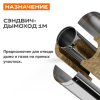 Сэндвич 1,0м (430/0,8мм + нерж.+cerablanket) Ф150х210