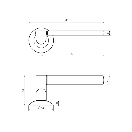 ФЗ Комплект для двери FZ SET 49L 170 BK GF (5/10)
