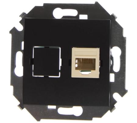 Розетка Компьютерная RJ-45 кат.5е, графит 1591598-038