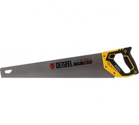 Ножовка по дереву Denzel 500мм 11 TPI зуб 3D двухкомпонентная рукоятка