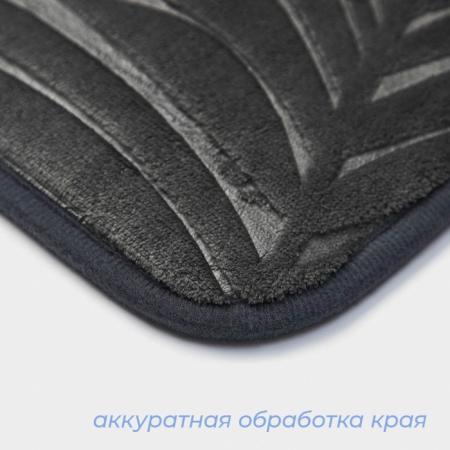 Коврик для ванной и туалета SAVANNA "Патриция", 40*60, серый