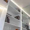 Профиль алюминиевый "встраиваемый" без крепежей, серебро, CAB251 мат. экр. 2 загл. Feron