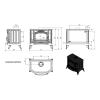 Печь-камин чугунная KOZA/K9/150