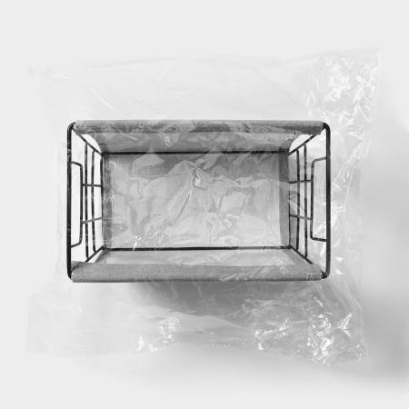 Корзина для хранения LaDorn 25x15x12см, цвет серый 