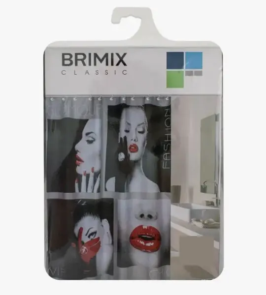 Штора д/ванной BRIMIX фотопечать Гламур