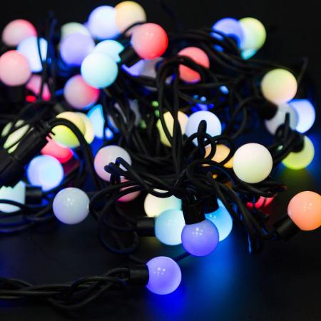 Гирлянда-нить ул. LED- мультишарики", RGB, D17,5мм 10м, зел. Neon-Night