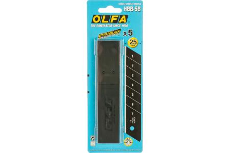 Лезвие OLFA BLACK MAX сегментированное, 5 шт, 25*126*0,7мм