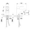 Смеситель для умывальника LEMARK монолит LM3306С PRAMEN